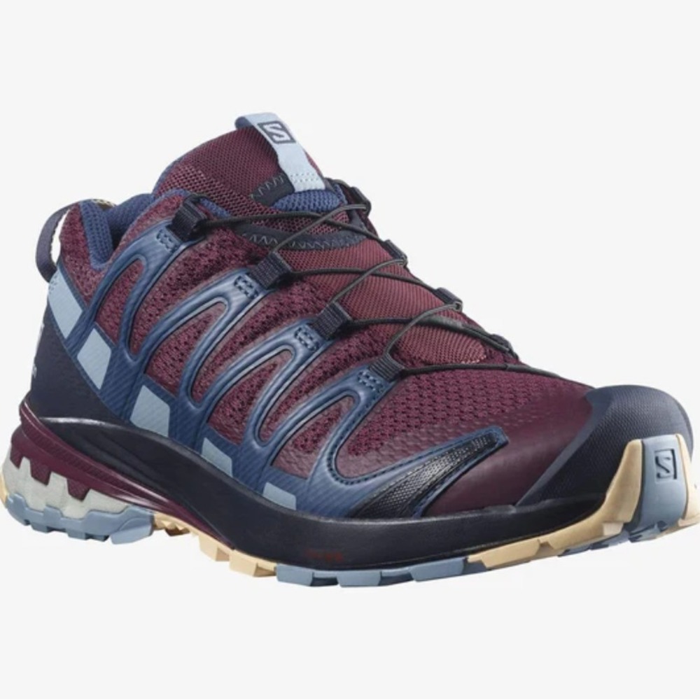 Salomon Women's 5 B‎ XA PRO 3D v8 Hiking Shoes in Wine Tasting/Night Sky